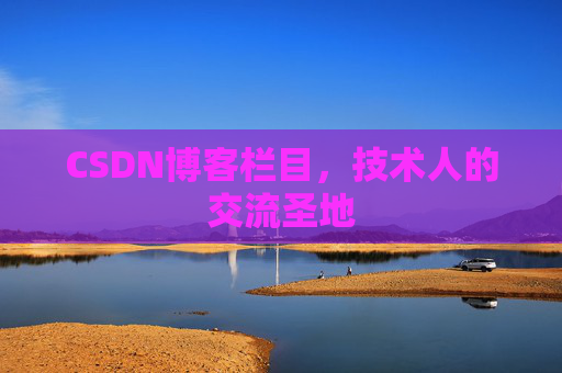 CSDN博客栏目，技术人的交流圣地